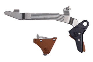 Timney Alpha Competition Series Trigger for Glock Gen 5 with a Bronze anodized finish.